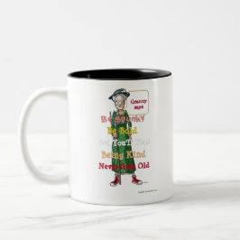 Be Bold, Be Kind Zweifarbige Tasse