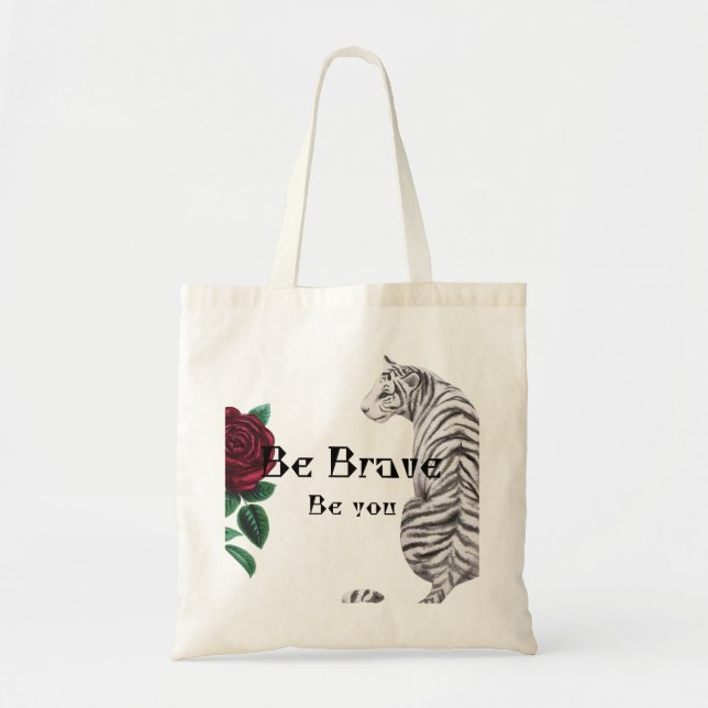 Be Brave Women Hoodie Tragetasche (Vorne)