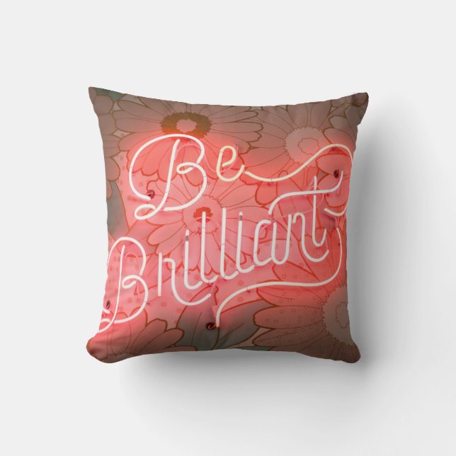 BE BRILLIANT square cushion Kissen (Vorderseite)