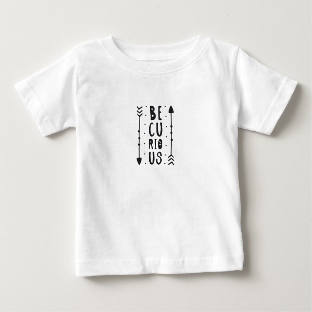 Be Curious Baby T-shirt (Vorderseite)