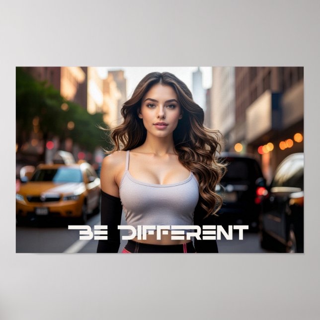 BE DIFFERENT POSTER (Vorne)