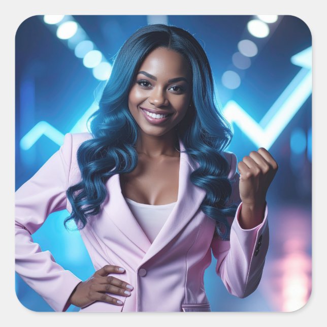 BE DIFFERENT QUADRATISCHER AUFKLEBER (Vorderseite)