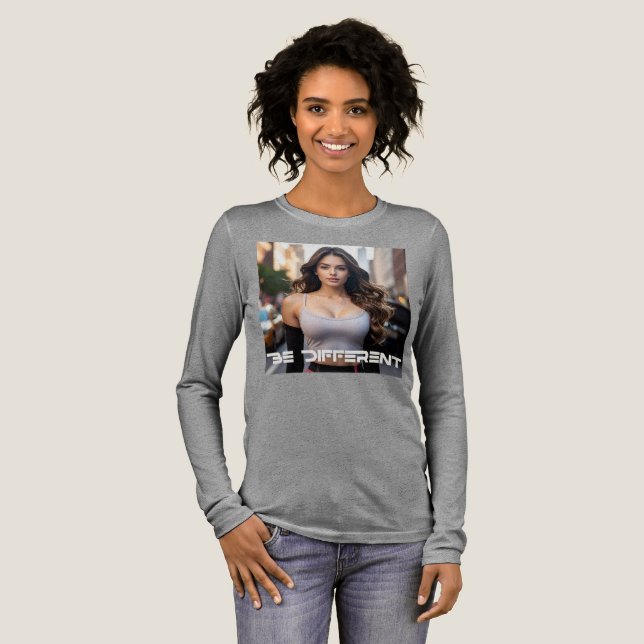 BE DIFFERENT Tri-Blend SHIRT (Volle Vorderseite)