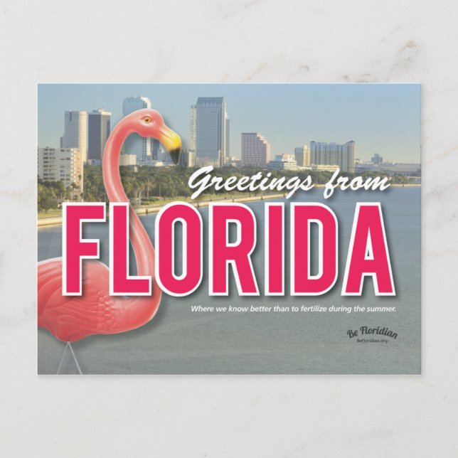Be Floridian - Florida Postkarte (Vorderseite)