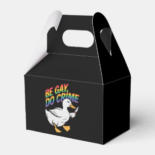 Be Gay Do Crime Funny Gose Regenbogen Pride LGBTQ Geschenkschachtel