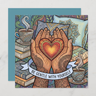 Be Gentle With Yourself Personalized Card Feiertagskarte