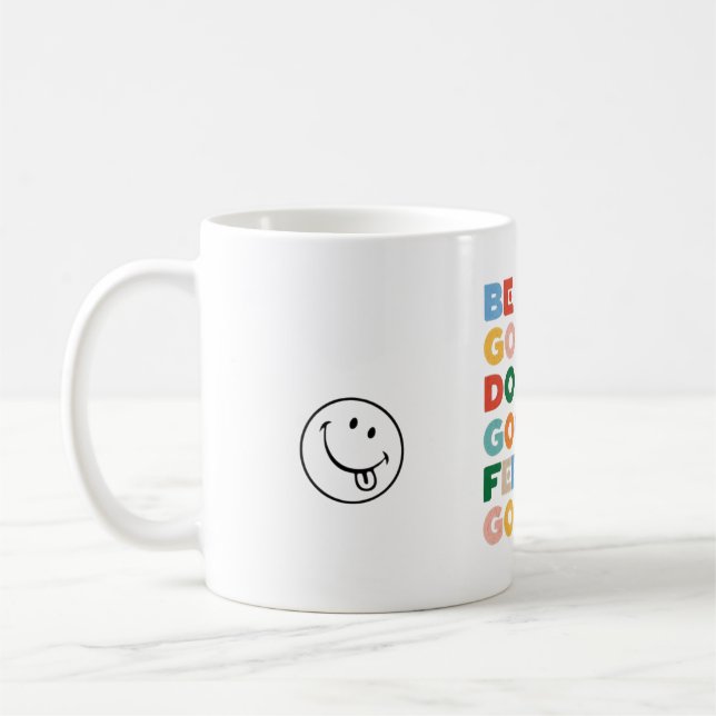 Be Good. Do Good. Feel Good. The Good Cycle Goodne Kaffeetasse (Links)