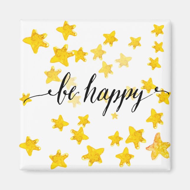 Be Happy 3 Magnet (Vorne)