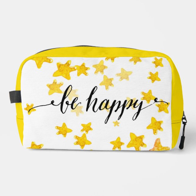 Be Happy 3 Waschbeutel (Vorderseite)