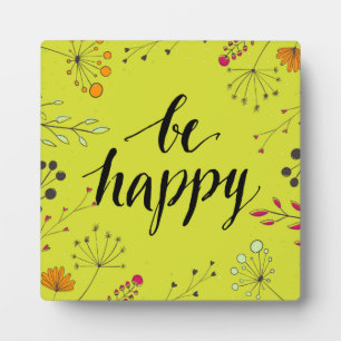 Be Happy 5 Fotoplatte