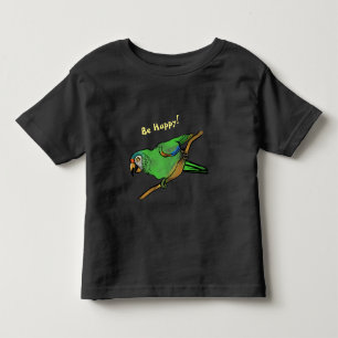Be Happy Papagei Kleinkind T - Shirt