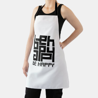Be happy schürze