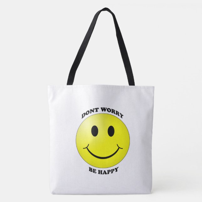 Be Happy Smiley Tasche (Vorderseite)