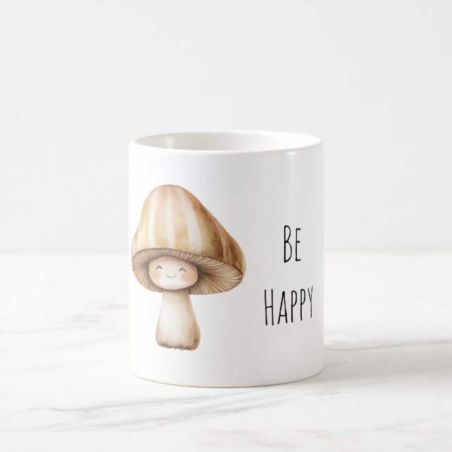 Be Happy Smiling Mushroom Kaffeetasse (Mittel)