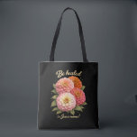Be Healed in Jesus Name Christian Zinnia Floral Tasche<br><div class="desc">Carry a message of faith, hope, and encouragement with this beautiful “Be Healed in Jesus Name” Christian floral tote. Featuring a vibrant bouquet of zinnia flowers in soft pinks, peaches, and warm coral tones, this uplifting design combines vintage floral beauty with a powerful declaration of faith. The elegant retro script...</div>