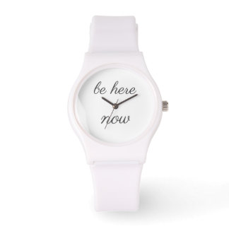 Be Here Now Watch – Minimalist Mindfulness Present Armbanduhr