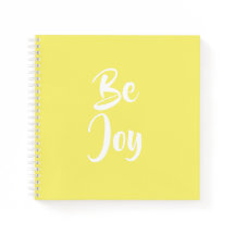 Be Joy Light Yellow Notebook