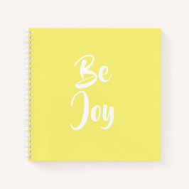 Be Joy Light Yellow Notebook Notizbuch