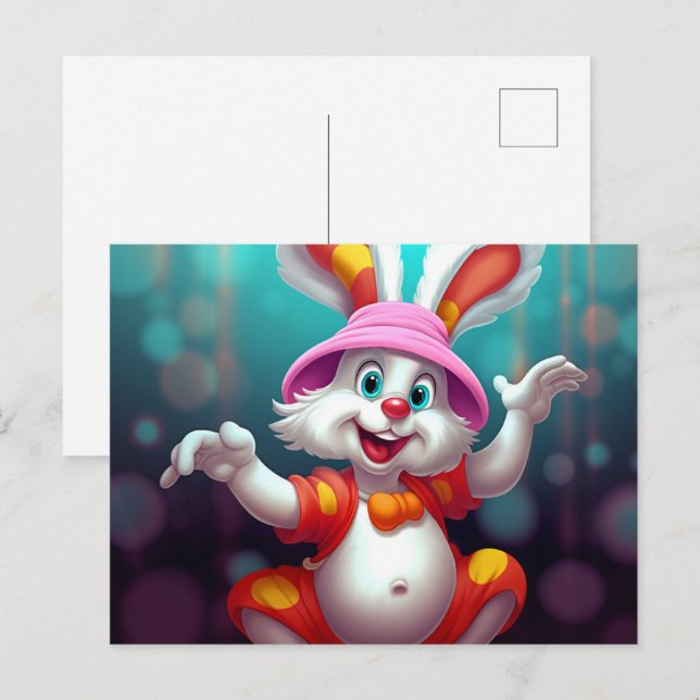 Bé Kaninchen Postkarte (Vorne/Hinten)