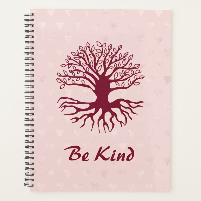 Be Kind - Arbre de Vie en Bourgogne sur Coeurs Ros (Devant)