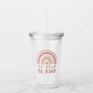 Be Kind ASL III - Amerikanische Gebärdensprache Acryltrinkbecher