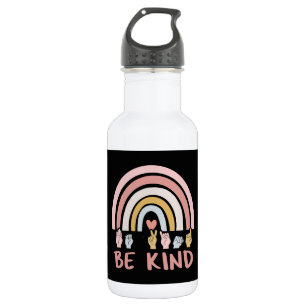 Be Kind ASL III - Amerikanische Gebärdensprache Edelstahlflasche