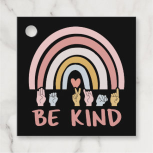 Be Kind ASL III - Amerikanische Gebärdensprache Geschenkanhänger