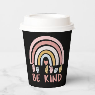 Be Kind ASL III - Amerikanische Gebärdensprache Pappbecher