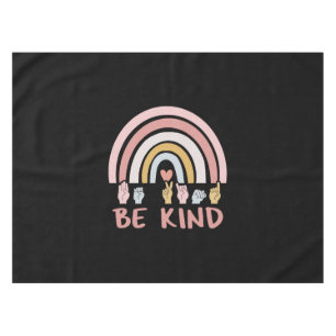 Be Kind ASL III - Amerikanische Gebärdensprache Tischdecke