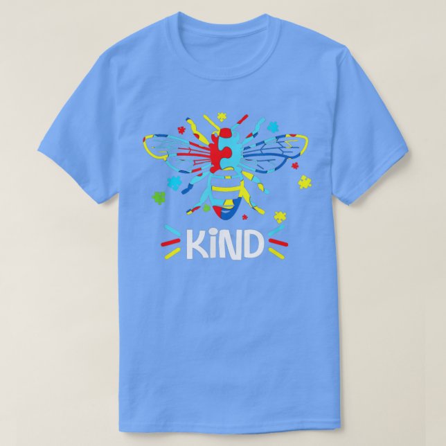 Be Kind Autism AwarenessAutism Bee Kind  T-Shirt (Design vorne)