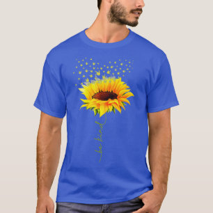Be Kind Hippie Sunflower I Love You Deaf ASL Sign T-Shirt