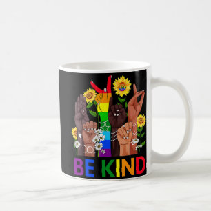 Be Kind Sign Language Hand Talking LGBTQ Gay Les P Kaffeetasse