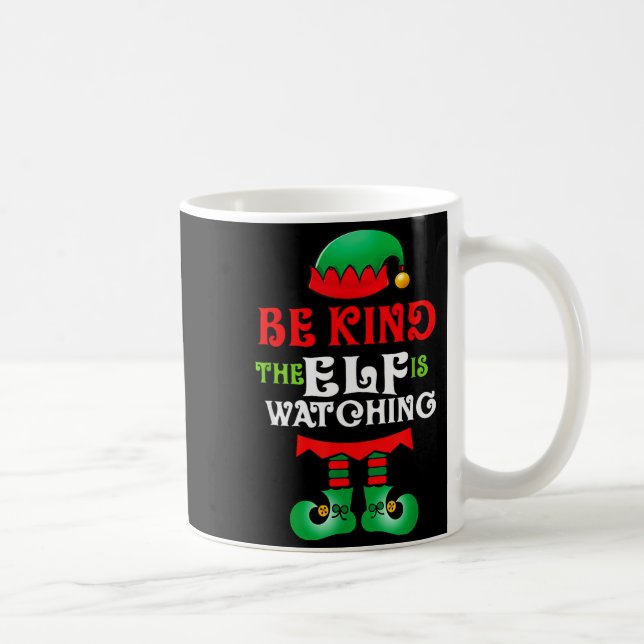 Be Kind Teacher Elf Christmas Anti Bullying Kindne Kaffeetasse (Rechts)