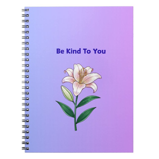 Be Kind To You Lily Self-Care Phone Case Notizblock (Vorderseite)