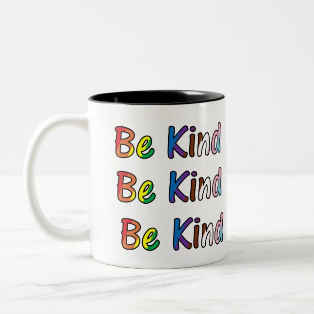 Be Kind Zweifarbige Tasse (Links)