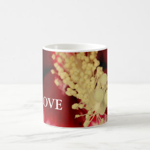 Be Love Citation Floral Gros plan Photo Mug