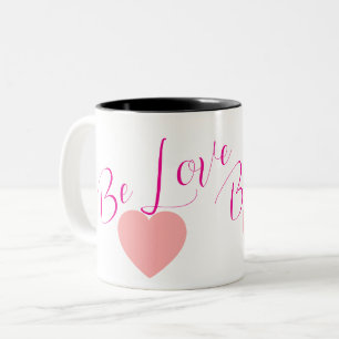 Be Love Minimal Heart Kaffeetasse Tägliche Inspi