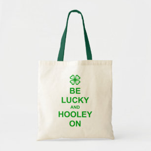 'Be Lucky' Green Budget Totbeutel Tragetasche