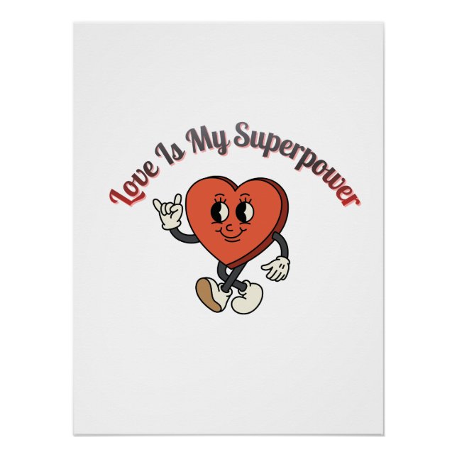 Be Mine 2026 – Retro Valentine Love Typography Poster (Vorderseite)