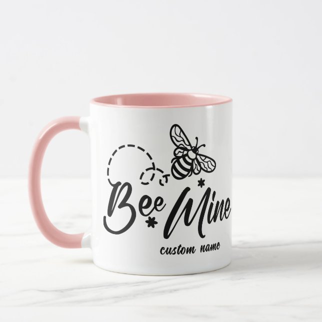 Be Mine Happy Valentines Day Mug - Romantic (Gauche)