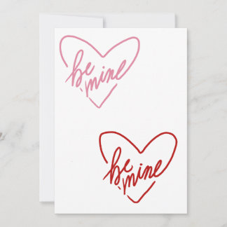 BE MINE HINWEISKARTE