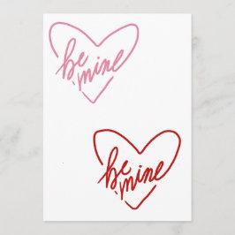 BE MINE  HINWEISKARTE