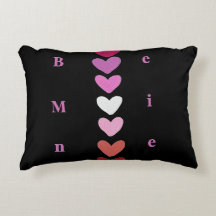 Be Mine Minimal Heart Stack Valentine T-Shirt
