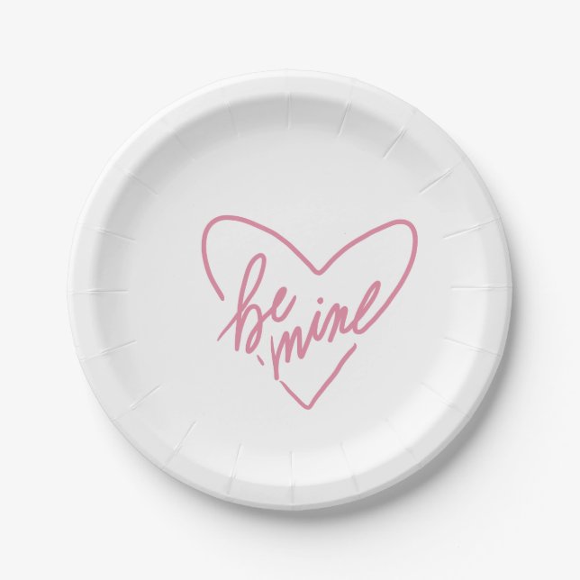 BE MINE PLATE PAPPTELLER (Vorderseite)