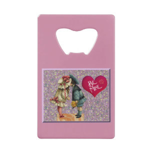 "Be Mine" Sweet Nostalgic Valentine Geldbeutel Flaschenöffner
