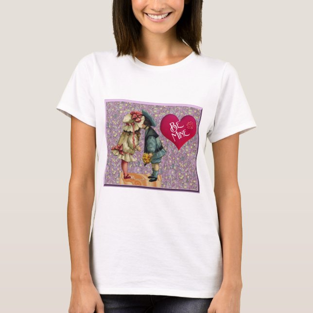 "Be Mine" Sweet Nostalgic Valentine T-Shirt (Vorderseite)