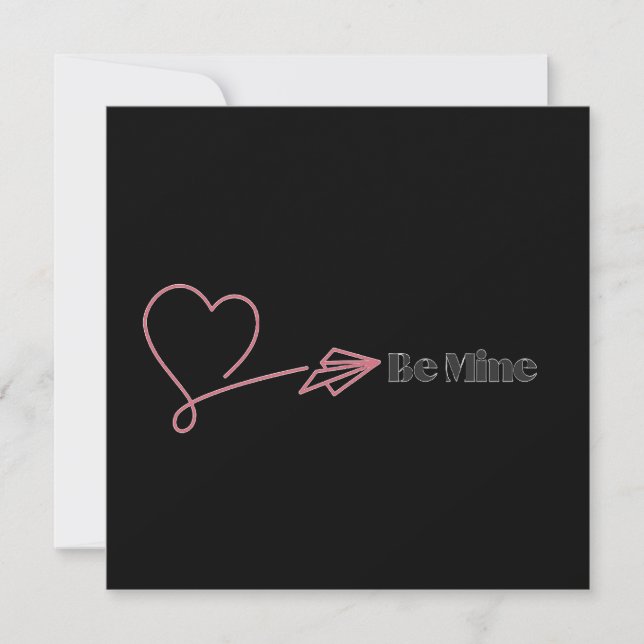 Be Mine: The Romantic Express Einladung (Vorderseite)