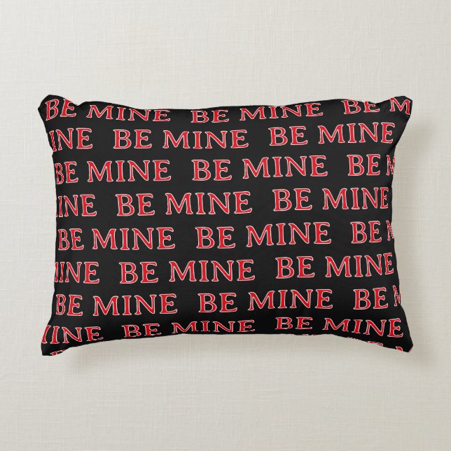 Be Mine Valentine’s Day Gift – Romantic Love  Dekokissen (Vorderseite)