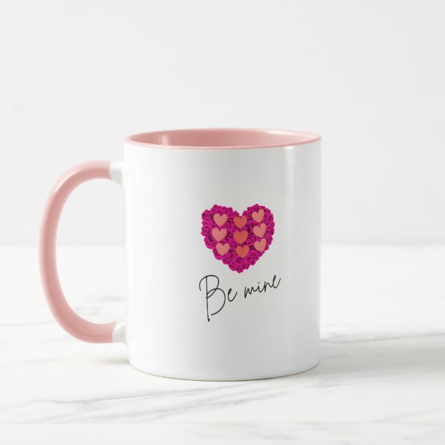 Be Mine Valentine shirt |Rose with Heart Love Tasse (Links)
