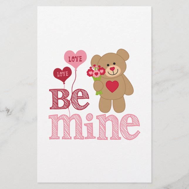 Be Mine Valentine Teddy (Vorderseite)